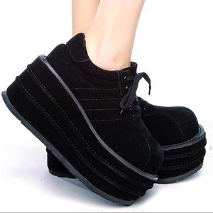 Killer Klown Vegan Suede Shoes (Demonia)